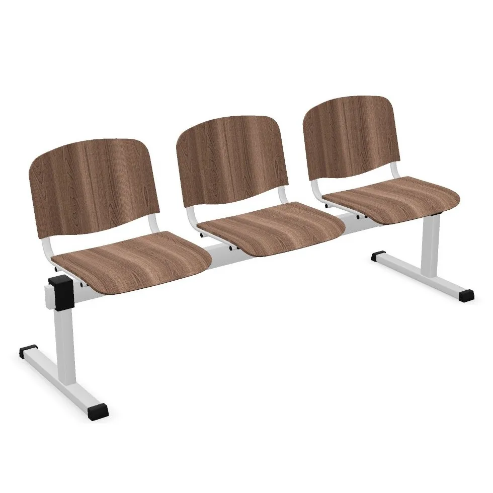 Drewniana ławka ISO-3 wood Nowy Styl do poczekalni