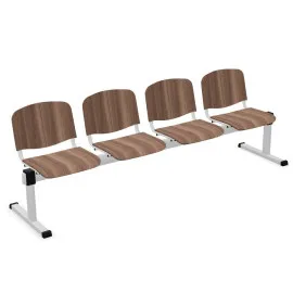 Drewniana ławka ISO-4 WOOD Nowy Styl do poczekalni