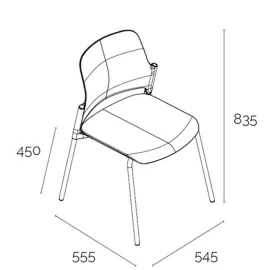 Krzesło ASPEN 4L WT Grospol – białe krzesło konferencyjne