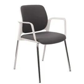 Krzesło ASPEN 4L WT ARM Grospol – białe krzesło konferencyjne