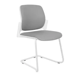 Krzesło ASPEN V WT Grospol – białe krzesło konferencyjne na płozie