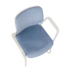 Krzesło ASPEN V WT ARM Grospol – białe krzesło konferencyjne na płozie