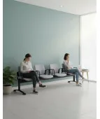 Ławka ASPEN-4 BT ARM nowoczesna ławka do poczekalni z podłokietnikami