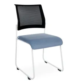 Krzesło REDE White Grospol – białe nowoczesne krzesło konferencyjne