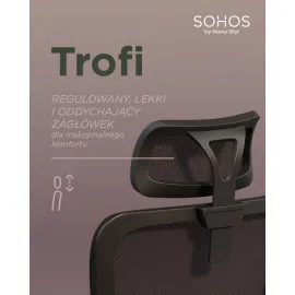Ergonomiczne krzesło biurowe TROFI MESH HRT Nowy Styl
