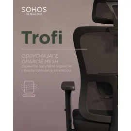 Ergonomiczne krzesło biurowe TROFI MESH HRT Nowy Styl