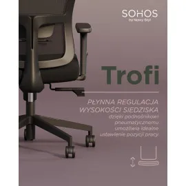 Ergonomiczne krzesło biurowe TROFI MESH HRT Nowy Styl