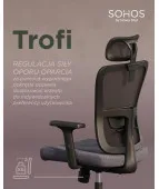 Ergonomiczne krzesło biurowe TROFI MESH HRT Nowy Styl