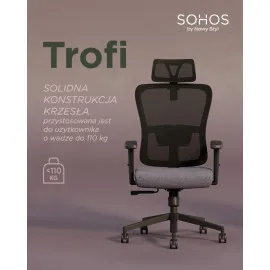 Ergonomiczne krzesło biurowe TROFI MESH HRT Nowy Styl