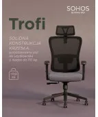 Ergonomiczne krzesło biurowe TROFI MESH HRT Nowy Styl