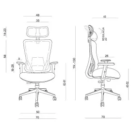 Ergonomiczny fotel biurowy DART Unique do biurka