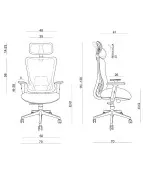 Ergonomiczny fotel biurowy DART Unique do biurka