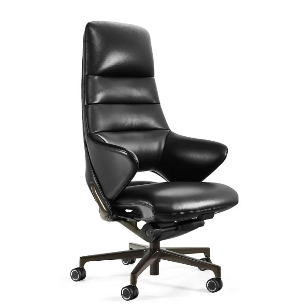 Fotel gabinetowy OMEGA skórzany Unique obrotowy