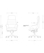 Fotel gabinetowy OMEGA skórzany Unique obrotowy
