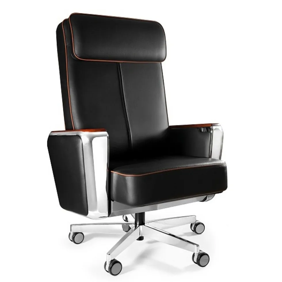 Fotel gabinetowy REGENT Unique – skórzany, ergonomiczny