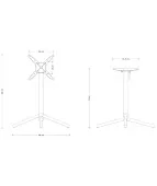 Podstawa do stołu NEXUS czarna Unique