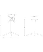 Podstawa do stołu NEXUS polerowana Unique