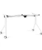 Biały czarny stelaż składany CARL na kółkach Unique