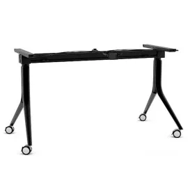 Biały czarny stelaż składany CARL na kółkach Unique