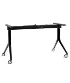 Biały czarny stelaż składany CARL na kółkach Unique