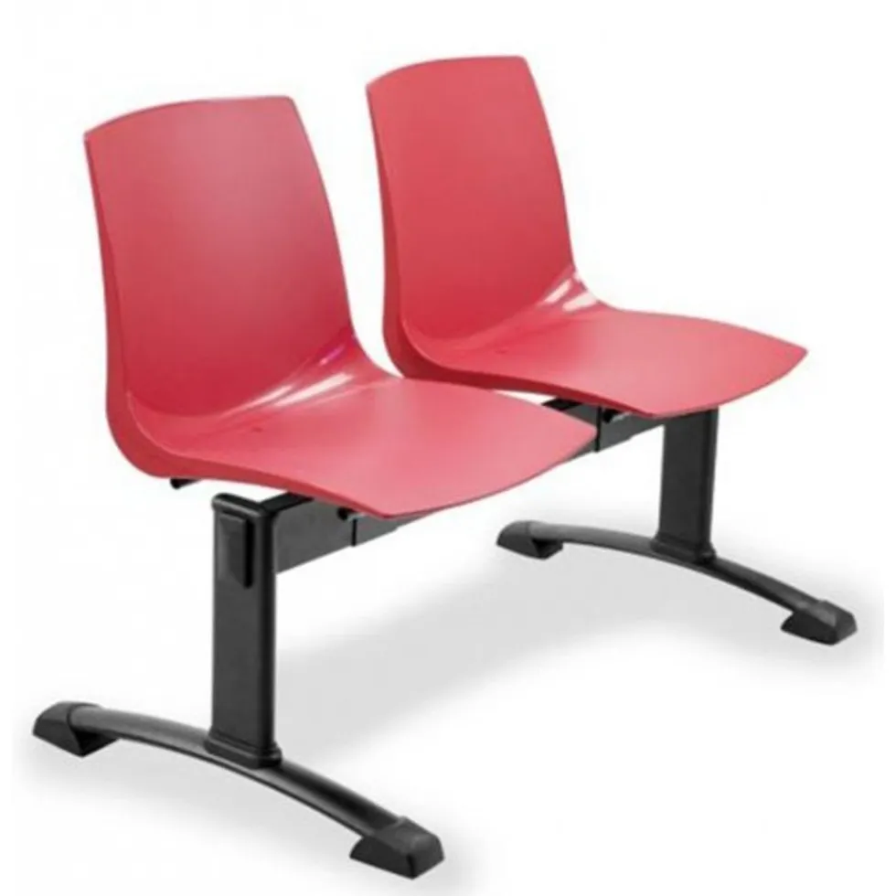 Nowoczesna ławka ARI-2 do poczekalni z trwałą stalową ramą