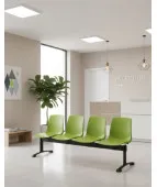 Nowoczesna ławka ARI-4 do poczekalni – stalowa i kolorowa
