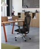 Nowoczesny fotel ergonomiczny FUTURA 4S Plus chrome Grospol
