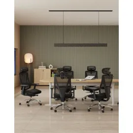 Nowoczesny fotel ergonomiczny FUTURA 4S Plus chrome Grospol