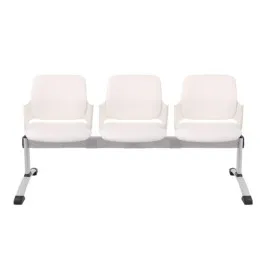 Ławka ASPEN-3 WT Grospol biała ławka do poczekalni do przychodni