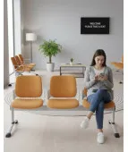 Ławka ASPEN-3 WT Grospol biała ławka do poczekalni do przychodni