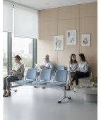 Ławka ASPEN-4 WT Grospol biała ławka do poczekalni do przychodni