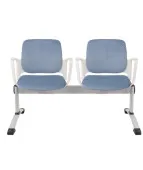 Ławka ASPEN-2 WT ARM Grospol biała ławka do poczekalni