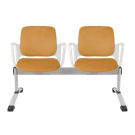 Ławka ASPEN-2 WT ARM Grospol biała ławka do poczekalni