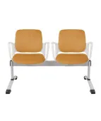 Ławka ASPEN-2 WT ARM Grospol biała ławka do poczekalni