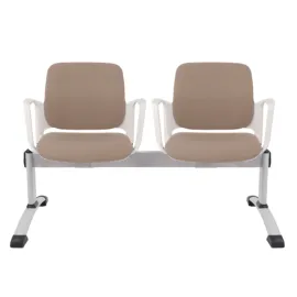 Ławka ASPEN-2 WT ARM Grospol biała ławka do poczekalni