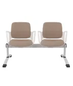 Ławka ASPEN-2 WT ARM Grospol biała ławka do poczekalni