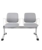 Ławka ASPEN-2 WT ARM Grospol biała ławka do poczekalni