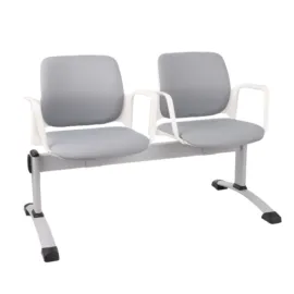 Ławka ASPEN-2 WT ARM Grospol biała ławka do poczekalni