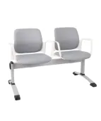 Ławka ASPEN-2 WT ARM Grospol biała ławka do poczekalni