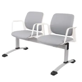 Ławka ASPEN-2 WT ARM Grospol biała ławka do poczekalni