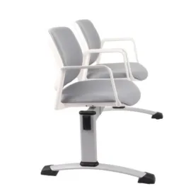 Ławka ASPEN-2 WT ARM Grospol biała ławka do poczekalni