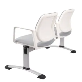 Ławka ASPEN-2 WT ARM Grospol biała ławka do poczekalni