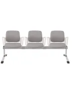 Ławka ASPEN-3 WT ARM Grospol biała ławka do poczekalni do przychodni
