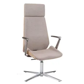 Fotel konferencyjny MOON Wood HD CF – drewniany, ergonomiczny design