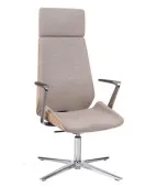 Fotel konferencyjny MOON Wood HD CF – drewniany, ergonomiczny design