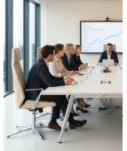 Fotel konferencyjny MOON Wood HD CF – drewniany, ergonomiczny design