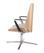 Fotel konferencyjny MOON Wood CF Grospol fornir dębowy