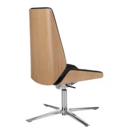 Fotel konferencyjny MOON Wood CF Grospol fornir dębowy