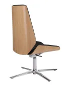 Fotel konferencyjny MOON Wood CF Grospol fornir dębowy