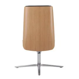 Fotel konferencyjny MOON Wood CF Grospol fornir dębowy